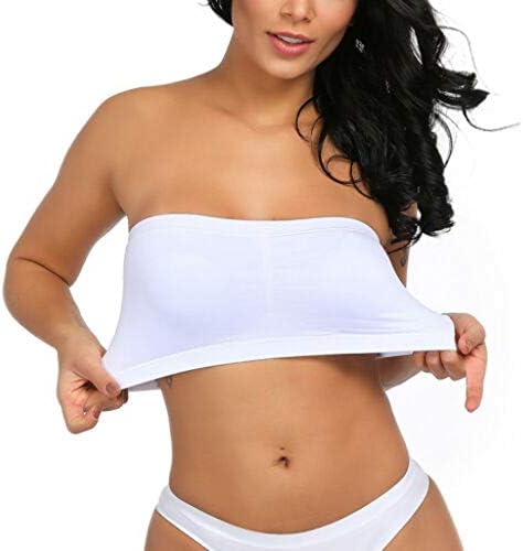 למעלה מרופד בתוספת בנדו חזיית גודל נמתח נשים סטרפלס כפול נשלף ארוך שרוול רשת חולצות לנשים