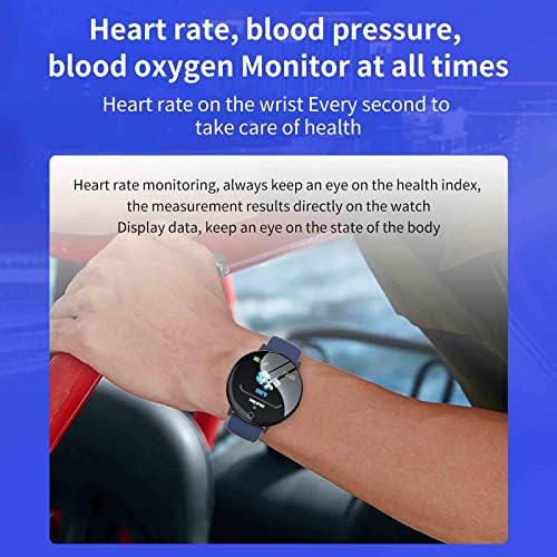 שעונים חכמים של Hot6SL עבור נשים, שעון חכם של גשש כושר עם צג דופק, לחץ דם, מעקב חמצן בדם, 1.44 במסך מגע מלא