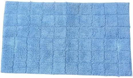 טירת היל אמבטיה מחצלת עם תרסיס לטקס גיבוי, קיץ אריח עיצוב, 20 על ידי 30-אינץ, בינוני כחול