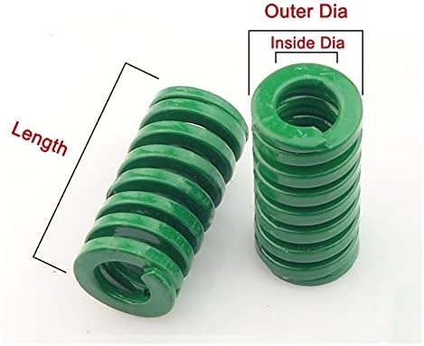 קפיצי דחיסה מתאימים לרוב התיקונים I 1 pcs דחיסת עובש קפיץ קוטר חיצוני 16 ממ בקוטר פנימי 8 ממ קפיץ הטבעה כבד ירוק, המשמש